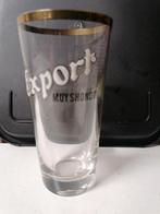 Oud emaille bierglas export muyshond, Verzamelen, Ophalen of Verzenden