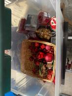 Doos kerstversiering (zie omschrijving), Diversen, Kerst, Ophalen, Zo goed als nieuw