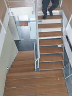 Moderne Trap + RVS (roestvast staal) Leuning  (Oven Coating), Doe-het-zelf en Bouw, Ophalen of Verzenden, Zo goed als nieuw, Trap