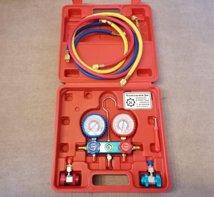 Airco Vulset met manometers voor R134A gas, Auto diversen, Autogereedschap, Nieuw, Ophalen of Verzenden