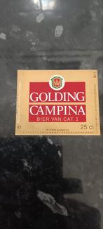 Oud bieretiket golden Campina Dessel, Ophalen of Verzenden, Zo goed als nieuw