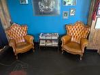 Cognac Chesterfield/Barok Zetels, Huis en Inrichting, Ophalen, Eenpersoons, 75 tot 100 cm, Minder dan 150 cm