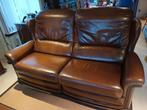 Lederen zetels met 2 keer relax, Ophalen, Gebruikt, Rechte bank, Leer