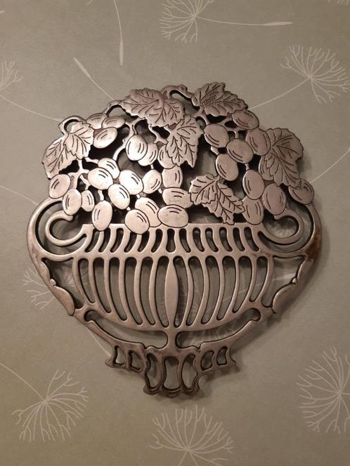 Dessous de plat Piero Maestri Italie - plaqué argent, Huis en Inrichting, Woonaccessoires | Onderzetters, Ophalen of Verzenden