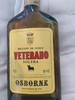 Volle fles, kwaliteits brandy Veterano Solera Osborne, Nieuw, Ophalen of Verzenden