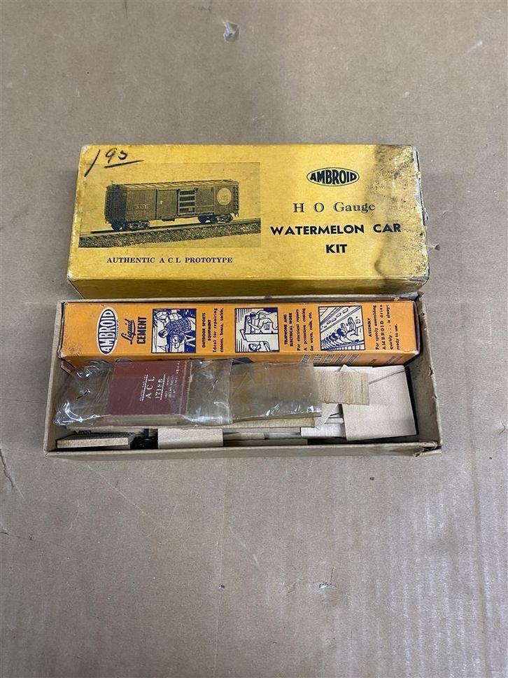 model trein wagon ambroid ho gauge watermelon car kit, Hobby en Vrije tijd, Modelbouw | Overige, Zo goed als nieuw, Ophalen of Verzenden