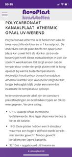 Polycarbonaat platen, Tuin en Terras, Overkappingen, Ophalen, Nieuw, Veranda