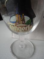 bierglas glas op voet Tongerlo inhoud 33cl aantal 9, Glas of Glazen, Ophalen of Verzenden, Zo goed als nieuw