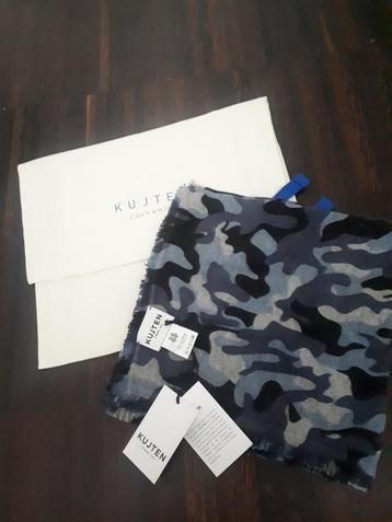 Bandana Kujten neuf, 100 % cachemire, motif camouflage