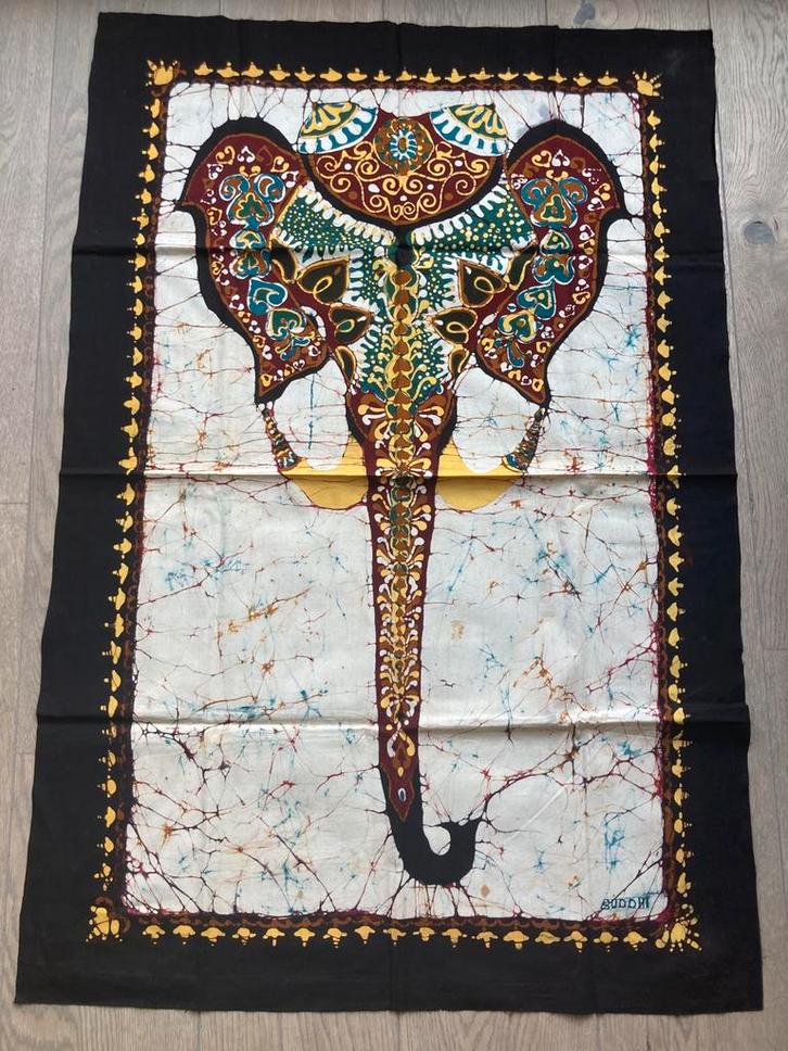 Batik Indonesië en Sri Lanka 1970, prachtig vakmanschap, Antiek en Kunst, Kunst | Overige Kunst, Ophalen