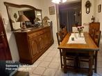 Table à manger + 6 chaises + buffet + miroir, Maison & Meubles, Enlèvement, Comme neuf