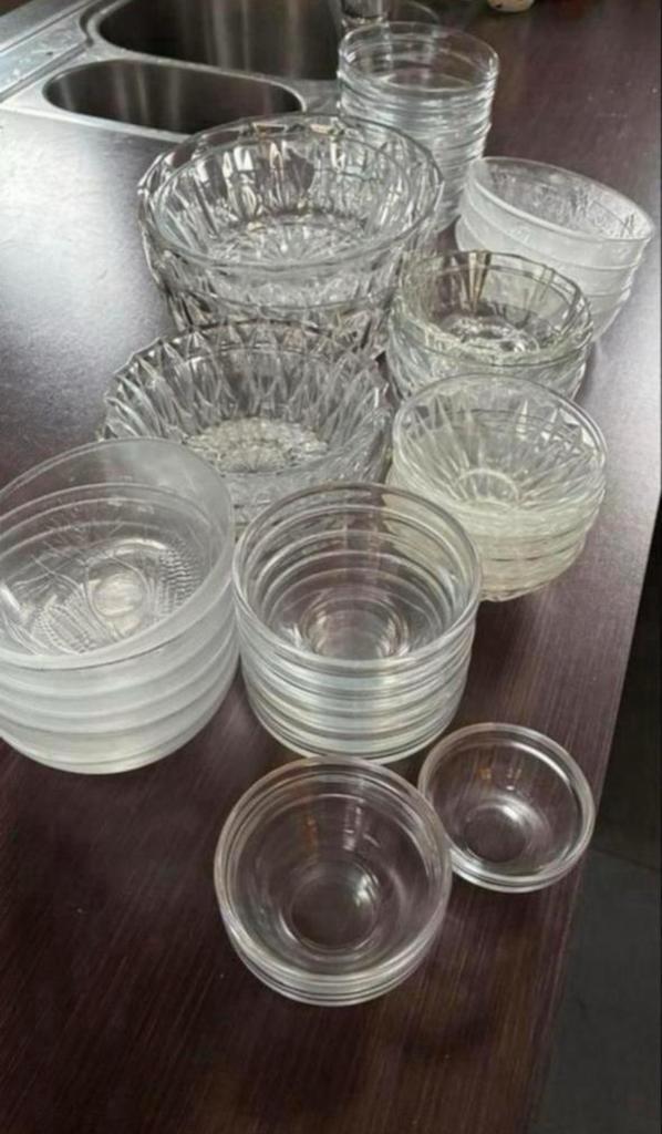 Glazen schaaltjes, Huis en Inrichting, Keuken | Servies, Zo goed als nieuw, Ophalen
