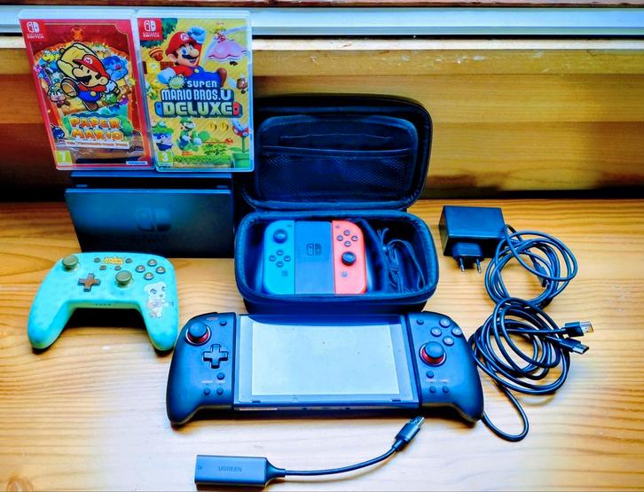 SWITCH V1 + 3 GAMES. Vaste prijs. Moet niet weg., Consoles de jeu & Jeux vidéo, Consoles de jeu | Nintendo Switch, Utilisé, Switch Original