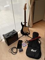 Guitare électrique Cort avec ampli et housse, Musique & Instruments, Comme neuf, Autres marques, Enlèvement, Avec ampli