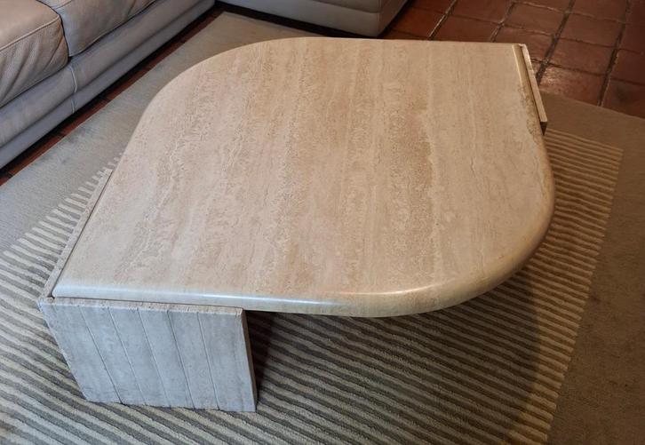 salontafel in natuursteen, Huis en Inrichting, Tafels | Salontafels, Gebruikt, Ophalen