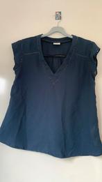 Donker blauwe blouse (L) Doorzichtig, Porté, Taille 42/44 (L), Enlèvement ou Envoi