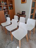 Arper/ Catifa 46 eiken poten en witte zit ( bianco), Huis en Inrichting, Gebruikt, Wit, Vijf, Zes of meer stoelen, Ophalen