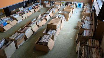 3000 LP's vinylplaten in één lot beschikbaar voor biedingen