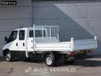 Iveco Daily 35C16 3.0L Open Laadbak met Kist Dubbel Cabine 3, Auto's, Stof, Gebruikt, Euro 6, 4 cilinders