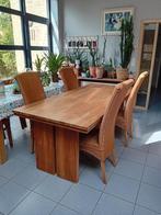 Tafel teak 2mx0,95m, Huis en Inrichting, Ophalen, Gebruikt