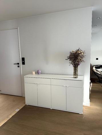 Witte lage buffetkast ikea, Neuf, 25 à 50 cm, Moins de 100 cm, 100 à 150 cm