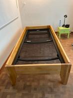 Bed Interior, massieve berk geolied, 90x200, incl. matras, Huis en Inrichting, Ophalen, 90 cm, Eenpersoons, Bruin