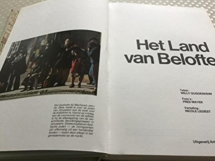 Boek.Het land v.beloften, Israël,Jordanie,de bijbel,culturen, Boeken, Reisgidsen, Zo goed als nieuw, Reisgids of -boek, Azië, Ophalen of Verzenden