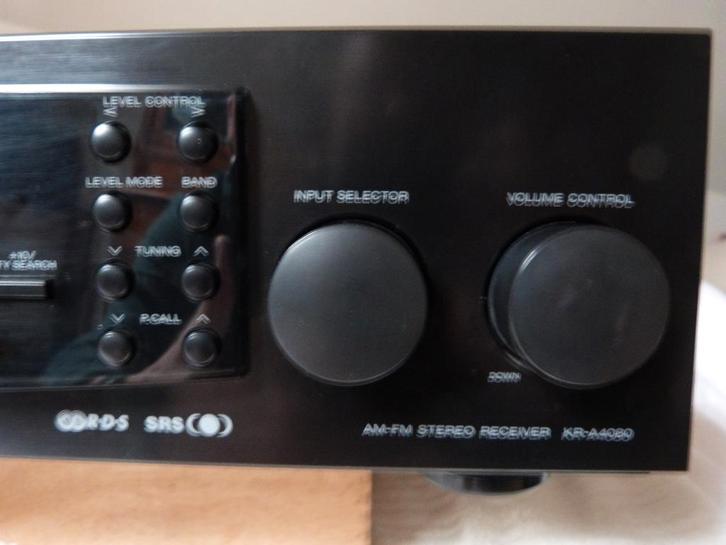 Kenwood  KR-A4080 Tuner-Versterker + Remote control, TV, Hi-fi & Vidéo, Chaîne Hi-fi, Utilisé, Autres marques, Composants en vrac
