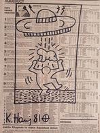 K. Haring kranten tekening met certificaat, Ophalen of Verzenden