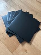 6 zwart neutrale platenhoezen 25cm, Ophalen, Zo goed als nieuw