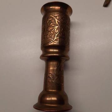 TRENCH ART koper WW 1 mooi uitgewerkte obus beschikbaar voor biedingen