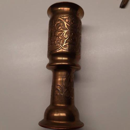 TRENCH ART koper WW 1 mooi uitgewerkte obus, Verzamelen, Militaria | Algemeen, Landmacht, Hulzen of Bodemvondsten, Ophalen