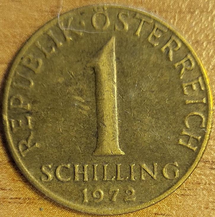 OOSTENRIJK 1 schilling 1972 KM#2886 FINE, Postzegels en Munten, Munten | Europa | Niet-Euromunten, Losse munt, Oostenrijk, Ophalen of Verzenden