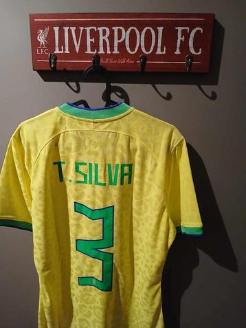 Brazilië matchworn issued shirt Thiago Silva beschikbaar voor biedingen