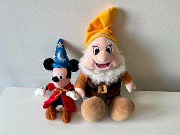 Peluches Disney-Nain Joyeux et Mickey Merlin