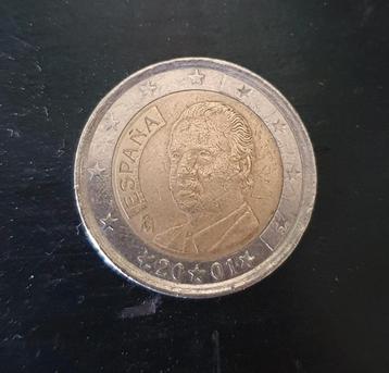 2euromunt Spanje 2001 beschikbaar voor biedingen
