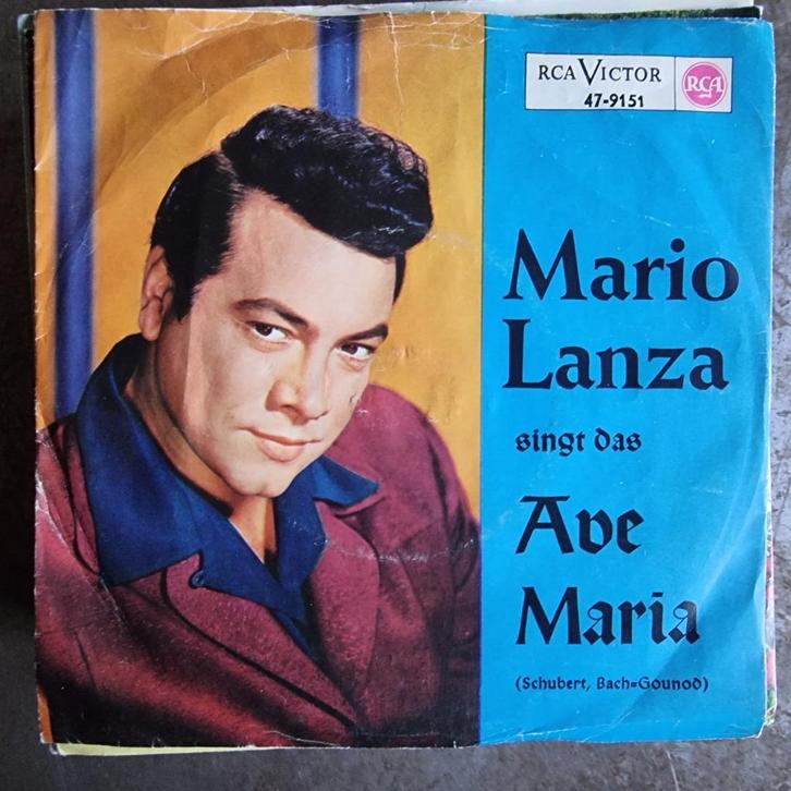 7" Mario Lanza - Ave Maria, Cd's en Dvd's, Vinyl Singles, Gebruikt, Single, Klassiek, 7 inch, Ophalen of Verzenden