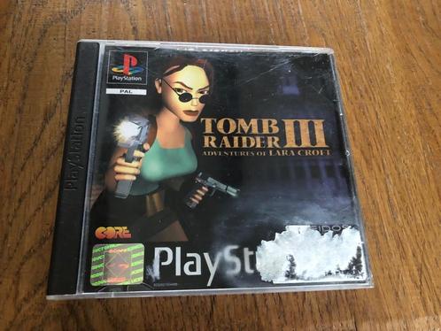 Playstation Tomb Raider III Adventures of Lara Croft, Consoles de jeu & Jeux vidéo, Jeux | Sony PlayStation 1, Comme neuf, Aventure et Action