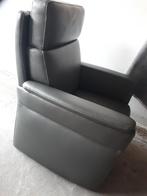 Zetel in leder. In nieuwstaat!, Comme neuf, Enlèvement, Rectangulaire, 75 à 100 cm