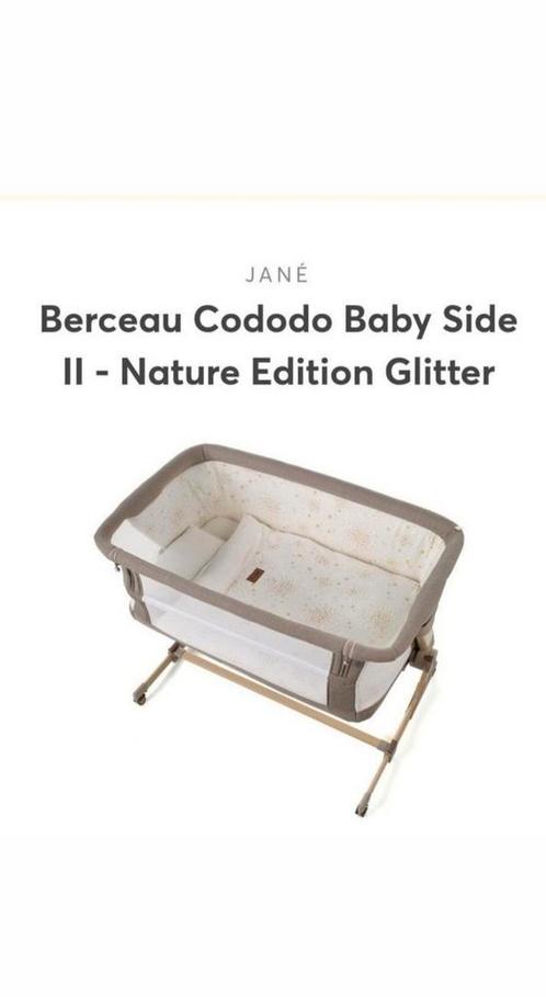 Cododo Baby Side II wieg - Nature Edition Glitter, Kinderen en Baby's, Babywiegjes en Ledikanten, Zo goed als nieuw, Ledikant