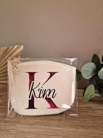 Gepersonaliseerde mini-etui uit biologisch katoen beschikbaar voor biedingen