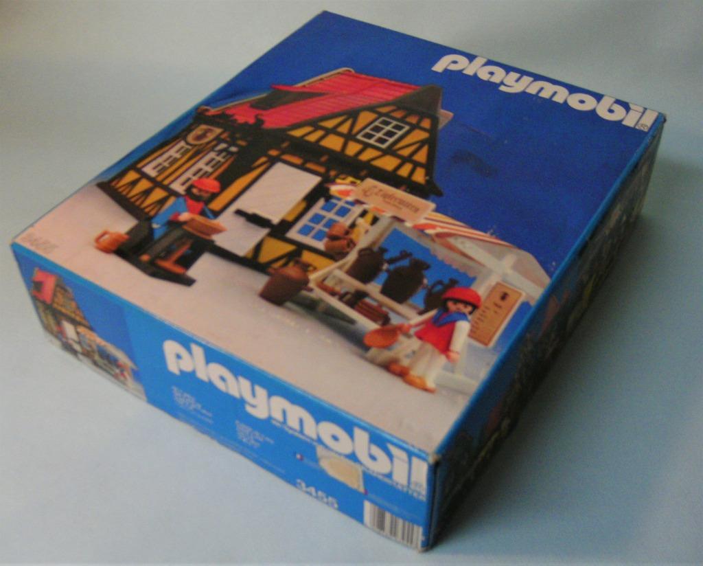 Playmobil Maison Du Potier – Réf 3455 – Vintage, Boîte Et Plan D'origine
