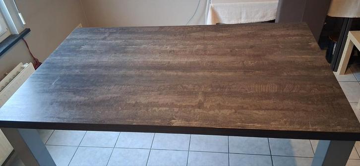 Hoge keukentafel, Tuin en Terras, Tuintafels, Gebruikt, Rechthoekig, Overige materialen, Ophalen