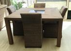 Table en chêne + 4 chaises, Maison & Meubles, Tables | Tables à manger, Comme neuf, 100 à 150 cm, 100 à 150 cm, Chêne