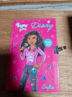 Leuk meisjes dagboek met slot en lichtjes, Ophalen of Verzenden, Zo goed als nieuw