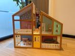 Houten poppenhuis, Kinderen en Baby's, Speelgoed | Poppenhuizen, Ophalen, Zo goed als nieuw, Poppenhuis