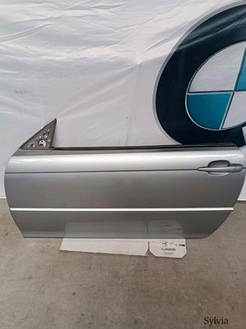 Deur Portier links BMW 3 serie E46 Coupe Cabrio Silbergrau m beschikbaar voor biedingen