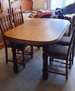 Eettafel met 4 stoelen, Ophalen, Zo goed als nieuw