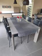 6 chaises en cuir noir/ marque: Calligaris, Enlèvement, Noir, Cuir