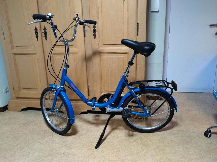 blauwe vouwfiets, Vélos & Vélomoteurs, Vélos | Vélos pliables, Comme neuf, Femmes, Autres marques, 20 pouces ou plus, Partiellement pliable